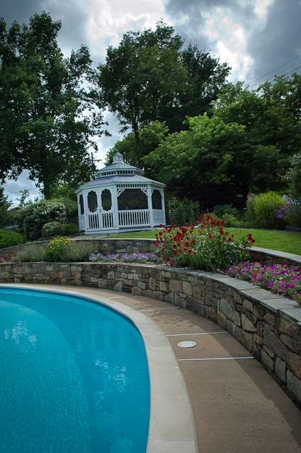 Pool, Garden, Gazebo, Private Garden, Hagerstown, Maryland, July