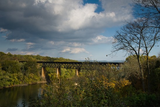 Trestle across the Potomac River  viewed from James Rumsey Monument Park.